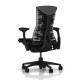 Fauteuil de bureau Embody Herman Miller Graphite / Graphite /Tissu Rhythm Charcoal