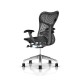 Fauteuil Mirra 2 Herman Miller Alu Semi Poli Graphite / Triflex Graphite