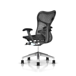 Fauteuil Mirra 2 Herman Miller Alu Semi Poli Graphite / Triflex Graphite