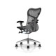 Fauteuil Mirra 2 Herman Miller Alu Semi Poli Graphite / Triflex Slate Grey