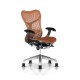 Fauteuil Mirra 2 Herman Miller Alu Semi Poli Graphite / Triflex Urban Orange
