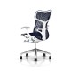 Fauteuil de bureau Mirra 2 Herman Miller Alu Semi Poli - White / Triflex Twilight