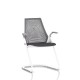 Sayl Side Chair Herman Miller Studio White / Dossier Suspension Slate Grey / Assise Tissu Krabi