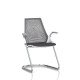 Sayl Side Chair Herman Miller Chrome / Dossier Suspension Slate Grey / Assise Tissu Krabi
