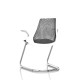 Sayl Side Chair Herman Miller Chrome / Dossier Suspension Slate Grey / Assise Tissu Krabi