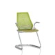 Sayl Side Chair Herman Miller Chrome / Dossier Suspension Green Apple / Assise Tissu Appledore