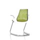 Sayl Side Chair Herman Miller Chrome / Dossier Suspension Green Apple / Assise Tissu Appledore