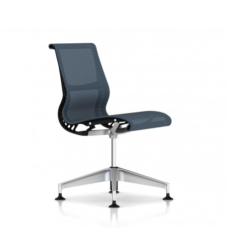 Siège Setu Herman Miller H-Alloy / Structure Graphite / Lyris Berry Blue