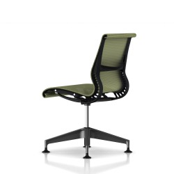 Siège Setu Herman Miller Graphite / Structure Graphite / Lyris Chartreuse