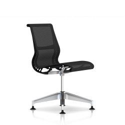 Siège Setu Herman Miller Alu Semi Poli / Structure Graphite / Lyris Graphite