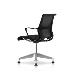 Siège visiteur Setu Herman Miller H-Alloy / Structure Graphite / Lyris Graphite