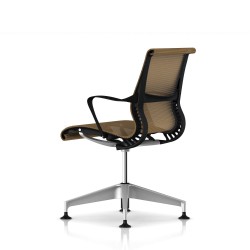 Fauteuil Setu Herman Miller H-Alloy / Structure Graphite / Lyris Mango