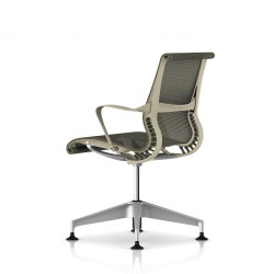 Chaise de réunion Setu Herman Miller H-Alloy / Structure Chino / Lyris Chino