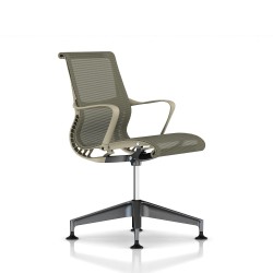 Chaise de réunion Setu Herman Miller Graphite / Structure Chino / Lyris Chino