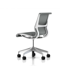 Siege Setu Herman Miller H-Alloy / Roulettes / Structure Studio White / Lyris Alpine
