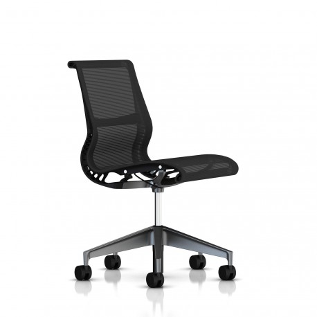 Chaise de réunion Setu Herman Miller Graphite / Structure Graphite / Lyris Graphite