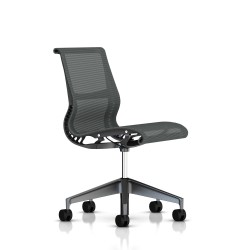Chaise de réunion Herman Miller Graphite / Structure Slate Grey / Lyris Slate Grey