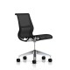 Chaise de réunion Setu Herman Miller Alu Semi Poli / Structure Graphite / Lyris Graphite