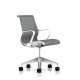 Chaise de réunion Setu Herman Miller H-Alloy / Structure Studio White / Lyris Alpine