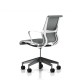 Chaise de réunion Setu Herman Miller Graphite / Structure Studio White / Lyris Alpine