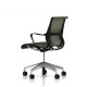 Chaise de réunion Setu Herman Miller Alu Semi Poli / Structure Graphite / Lyris Rattan