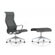 Fauteuil Setu Lounge + Ottoman Herman Miller H-Alloy / Structure Slate Grey / Lyris Slate Grey