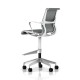 Chaise de bureau haute Setu Stool Herman Miller H-Alloy / Structure Studio White / Lyris Alpine