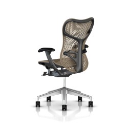 Fauteuil Mirra 2 Herman Miller H-Alloy Graphite / Triflex Cappuccino