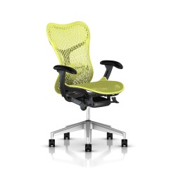 Fauteuil Mirra 2 Herman Miller H-Alloy Graphite / Triflex Lime Green