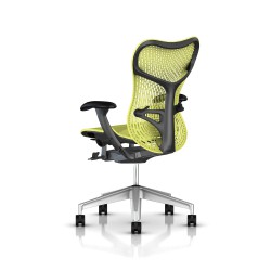 Fauteuil Mirra 2 Herman Miller H-Alloy Graphite / Triflex Lime Green