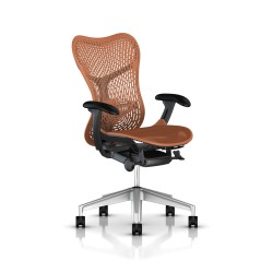 Fauteuil Mirra 2 Herman Miller H-Alloy Graphite / Triflex Urban Orange