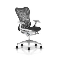 Fauteuil Mirra 2 Herman Miller H-Alloy Studio White / Triflex Graphite