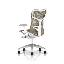 Fauteuil Mirra 2 Herman Miller H-Alloy Studio White / Triflex Cappuccino