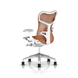 Fauteuil Mirra 2 Herman Miller H-Alloy Studio White / Triflex Urban Orange