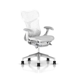 Fauteuil Mirra 2 Herman Miller H-Alloy Studio White / Triflex Studio White