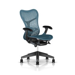 Fauteuil de bureau Mirra 2 Herman Miller Graphite / Triflex Dark Turquoise