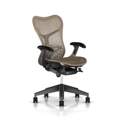 Fauteuil Mirra 2 Herman Miller Graphite / Triflex Cappuccino