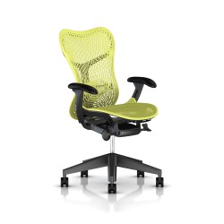 Fauteuil Mirra 2 Herman Miller Graphite / Triflex Lime Green