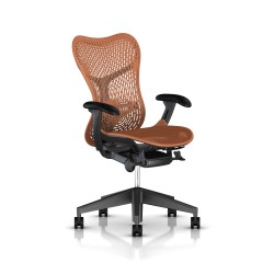 Fauteuil Mirra 2 Herman Miller Graphite / Triflex Urban Orange