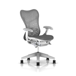 Fauteuil de bureau Mirra 2 Herman Miller Fog Studio White / Triflex Slate Grey