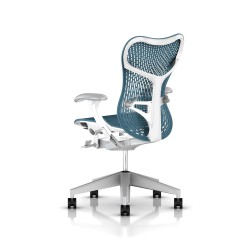 Fauteuil de bureau Mirra 2 Herman Miller Fog Studio White / Triflex Dark Turquoise