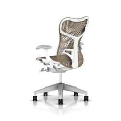 Fauteuil Mirra 2 Herman Miller Fog Studio White / Triflex Cappuccino
