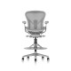 Chaise de bureau haute - Aeron Stool - Minéral - Aluminium satin