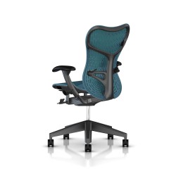Fauteuil Mirra 2 Herman Miller Graphite / Butterfly Dark Turquoise