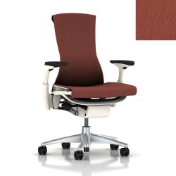 Fauteuil Embody Herman Miller Blanc / Titanium / Canyon