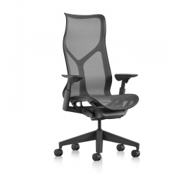 Fauteuil de bureau Cosm Herman Miller - Graphite - Accoudoirs réglables en hauteur