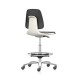 Chaise de laboratoire LABSIT 9125 Bimos sur roulettes avec repose-pieds 