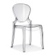 Queen 650 Pedrali - Chaise en polycarbonate transparente