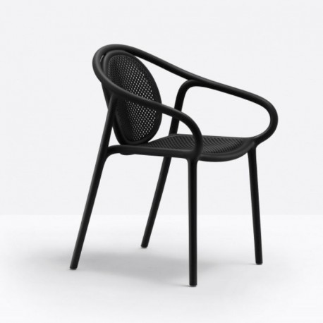 Remind 3735 Pedrali - Fauteuil de terrasse avec accoudoirs