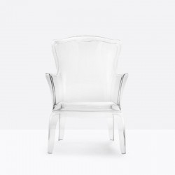 Pasha 660 Pedrali - Fauteuil en polycarbonate transparent